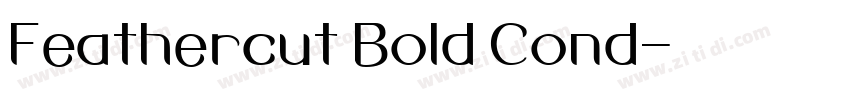 Feathercut Bold Cond字体转换